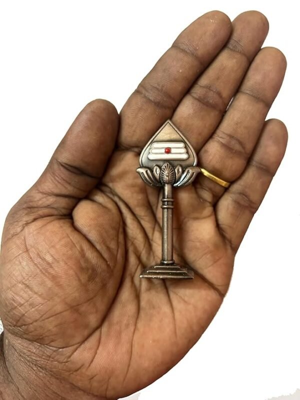 RS Innovations Metal Sri Murugan Vel Idol Figurine for Car Dash Board Pooja Room and Office Table Decorative Copper Colour Smll Size-7cm, Religious