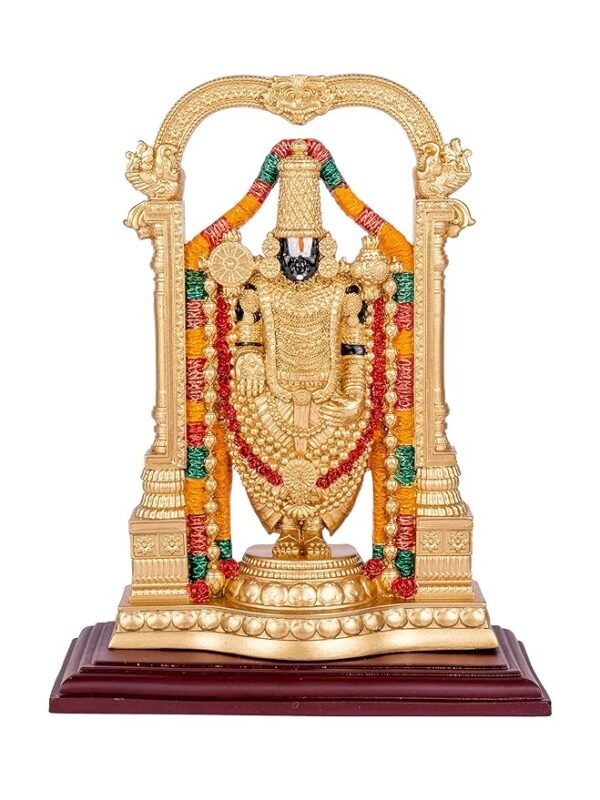 RS Lord Tirupati Balaji Venkateswara Statue, Tirupati Balaji, Perumal God Resin Idol, 8.5 Inch - Height, Muliticolor