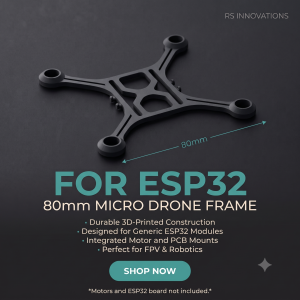 ESP32 Based Brushed DRONE FRAME by Kartis