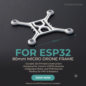ESP32 Based Brushed DRONE FRAME by Kartis